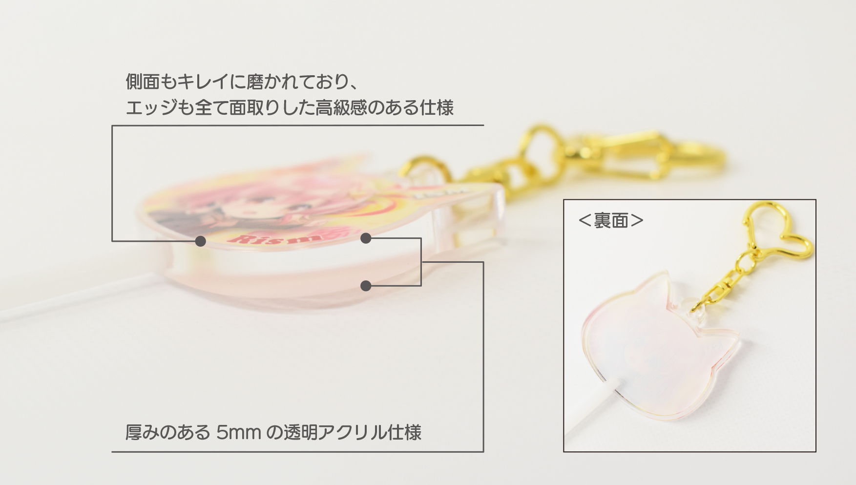 ダイカット ロリポップキャンディーキーホルダー｜オリジナルグッズの 